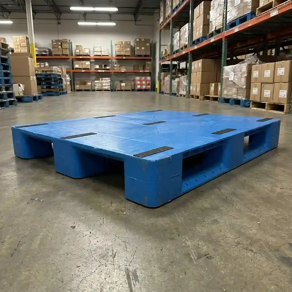 Thumbnail: solid top plastic pallet South Africa 1200mm x 1000mm steel reinforced pallet