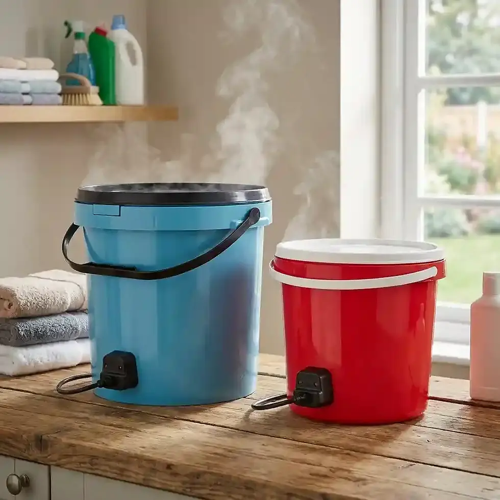 plastic water heating bucket available in 5L 10L 20L and 25L sizes for domestic and industrial use