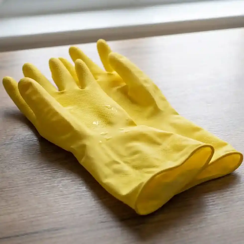 Thumbnail: janitorial cleaning gloves