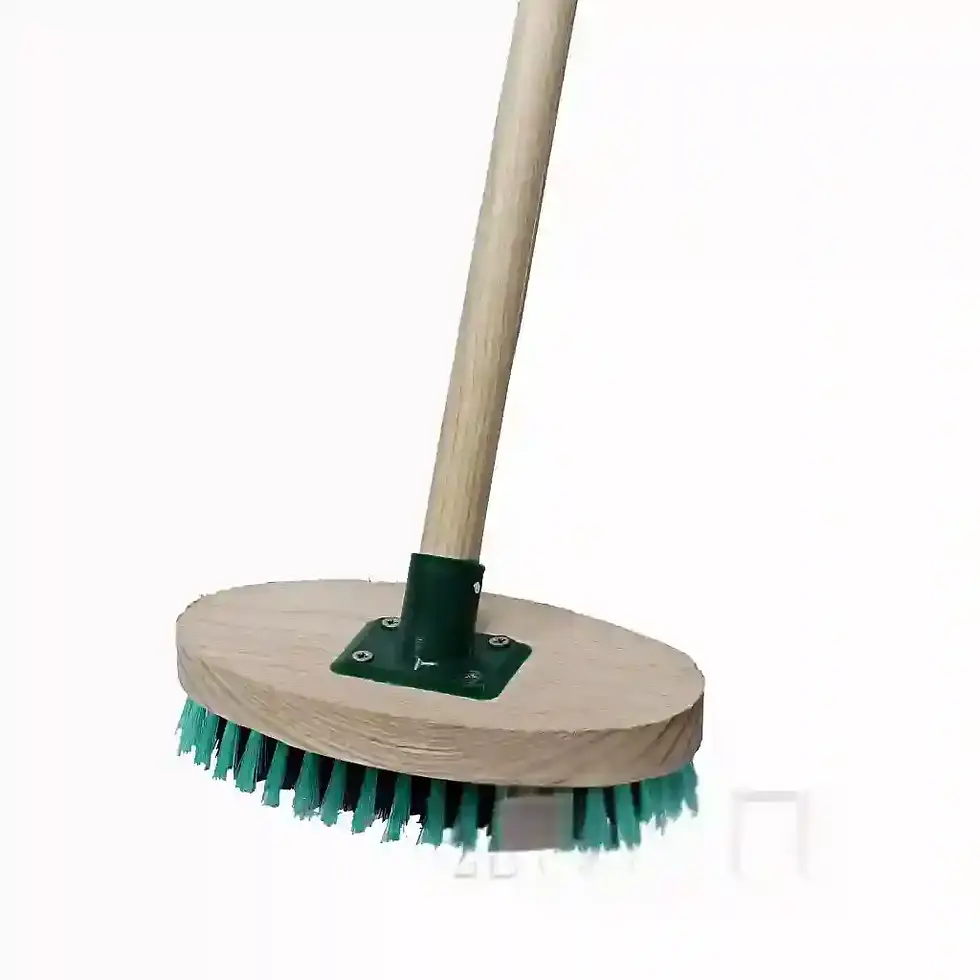Handle Shiner brush wooden handle plastic attachment