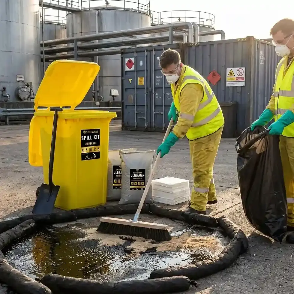 360L deluxe universal spill kit for high-capacity spill response and industrial liquid containment