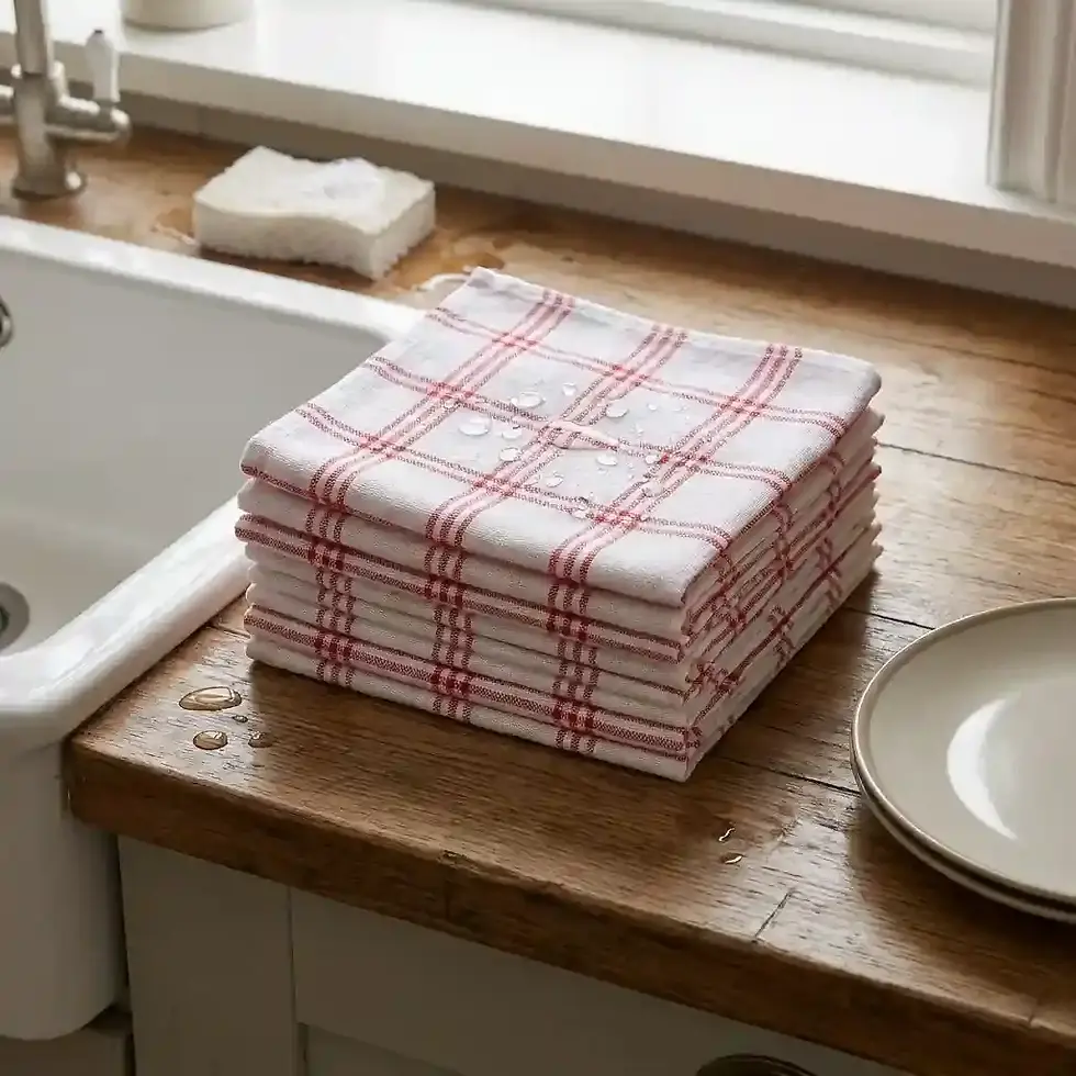 Thumbnail: durable dish cloths pack of 10 for repeated kitchen cleaning and washing tasks
