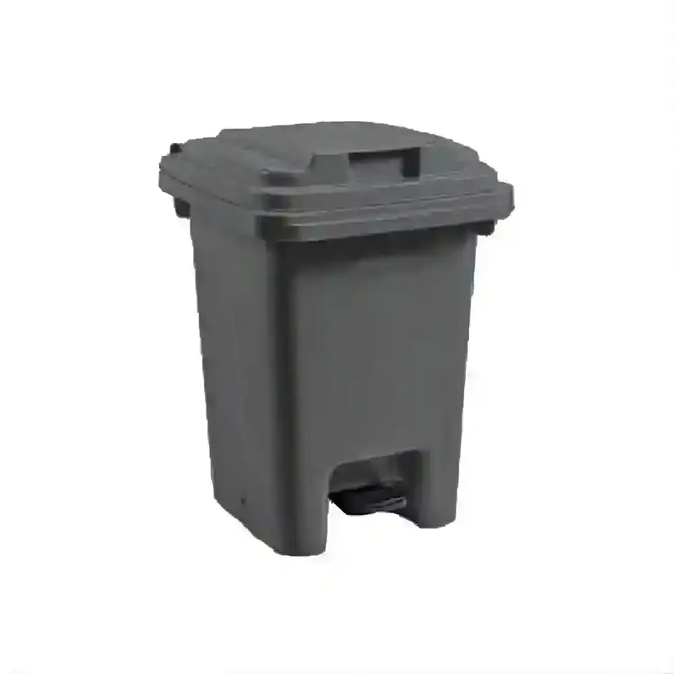 Thumbnail: Black 60L pedal bin for general waste