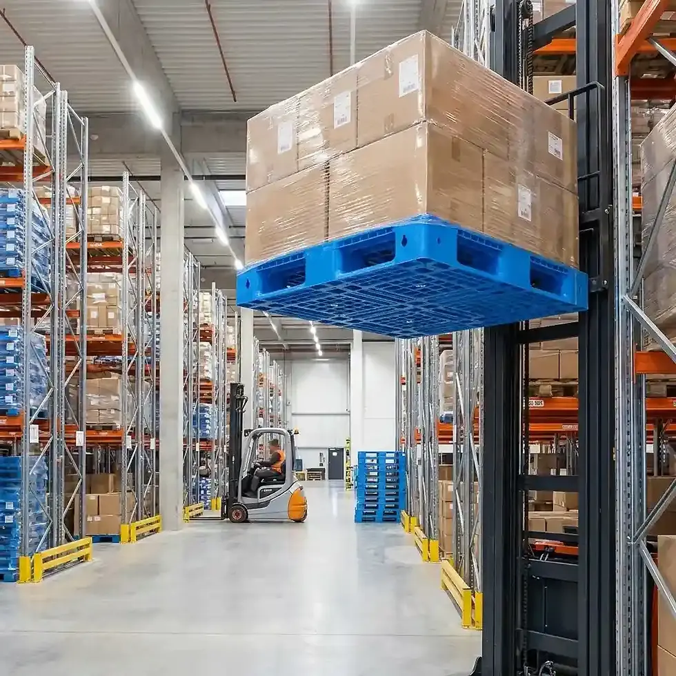 Thumbnail: heavy duty plastic pallet for hygienic storage and clean warehouse environments
