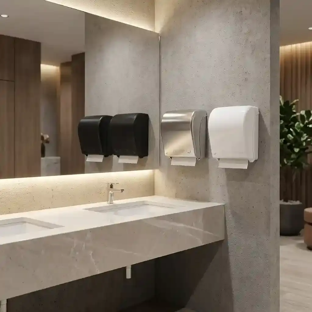 ticra mini autocut toilet paper dispenser touch free manual tissue dispenser for commercial washrooms