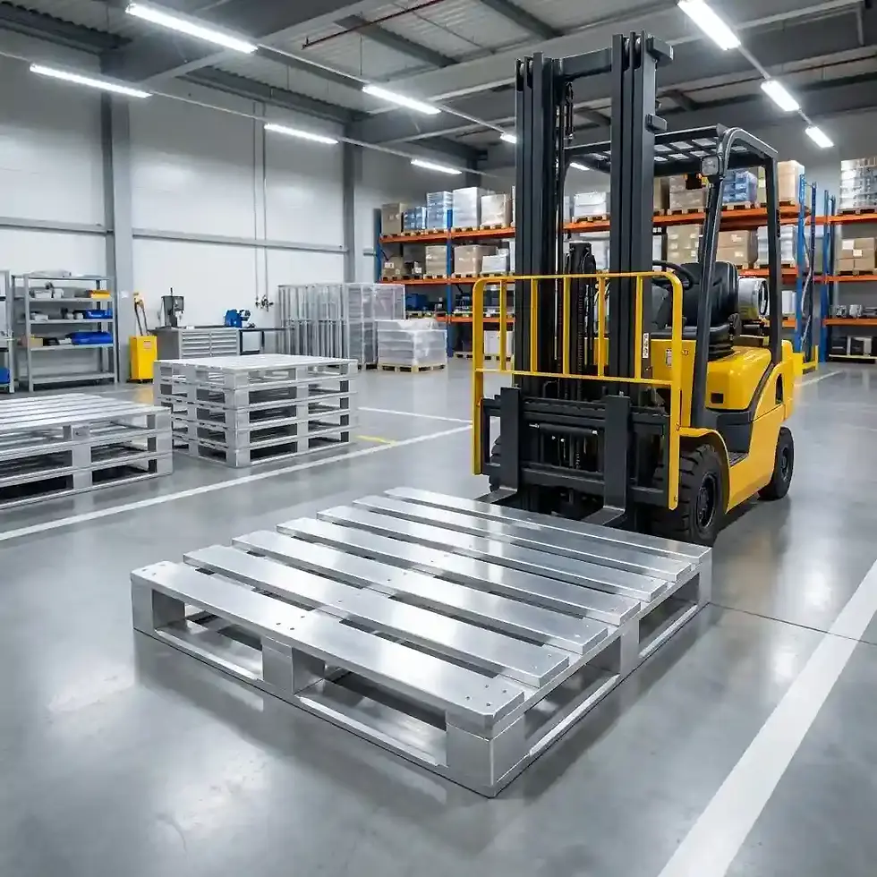 Thumbnail: industrial aluminium pallet 1200 x 1000 for commercial warehousing and transport systems