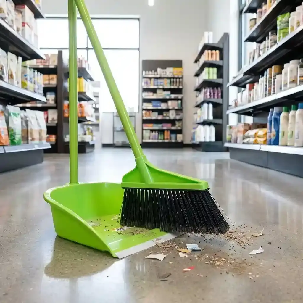 long handle dust pan set for easy floor cleaning and debris collection