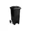 Thumbnail: Black 120L pedal wheelie bin – safe waste management