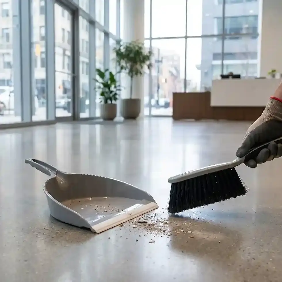Thumbnail: grey dustpan set South Africa for household and commercial cleaning applications