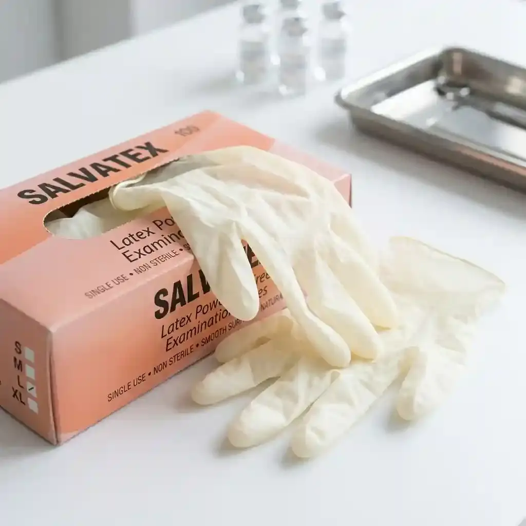 powder free latex examination gloves