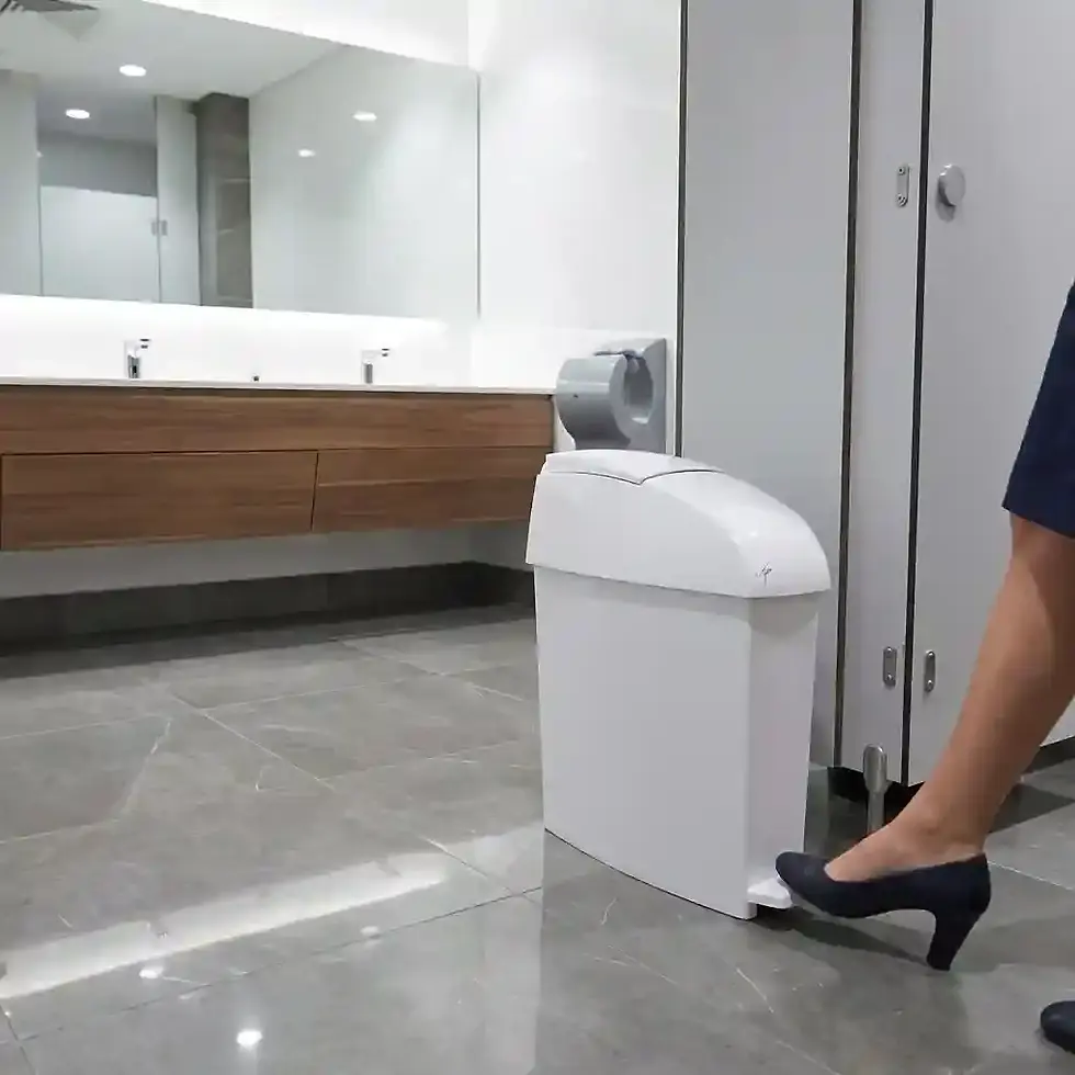 Thumbnail: ticra large sanitary bin for office school and facility washroom hygiene systems