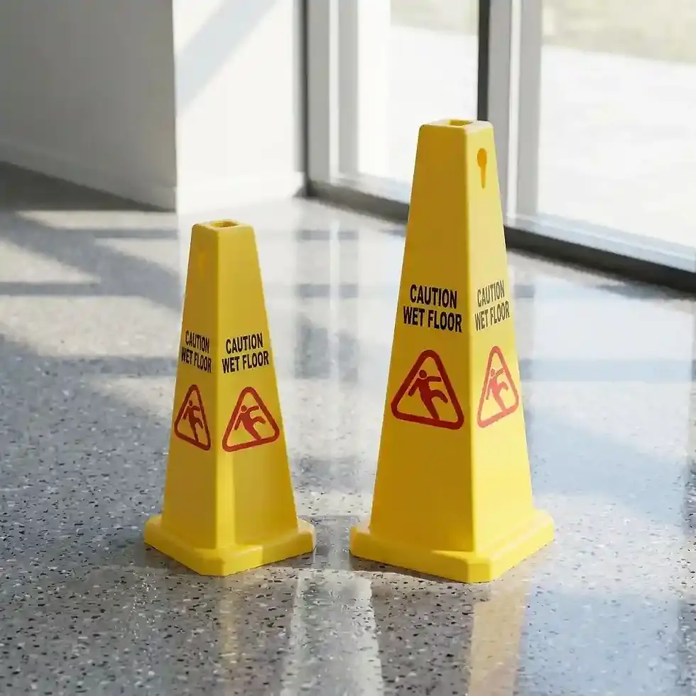 Thumbnail: janitorial safety cone