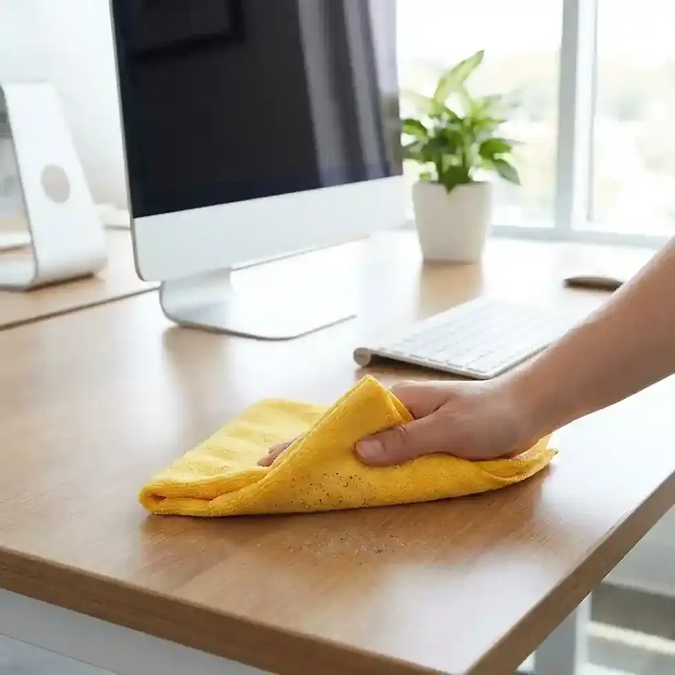 Thumbnail: yellow duster pack of 10 South Africa for home and commercial cleaning supply