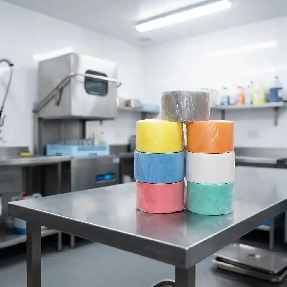 Thumbnail: blue spunlace cleaning roll