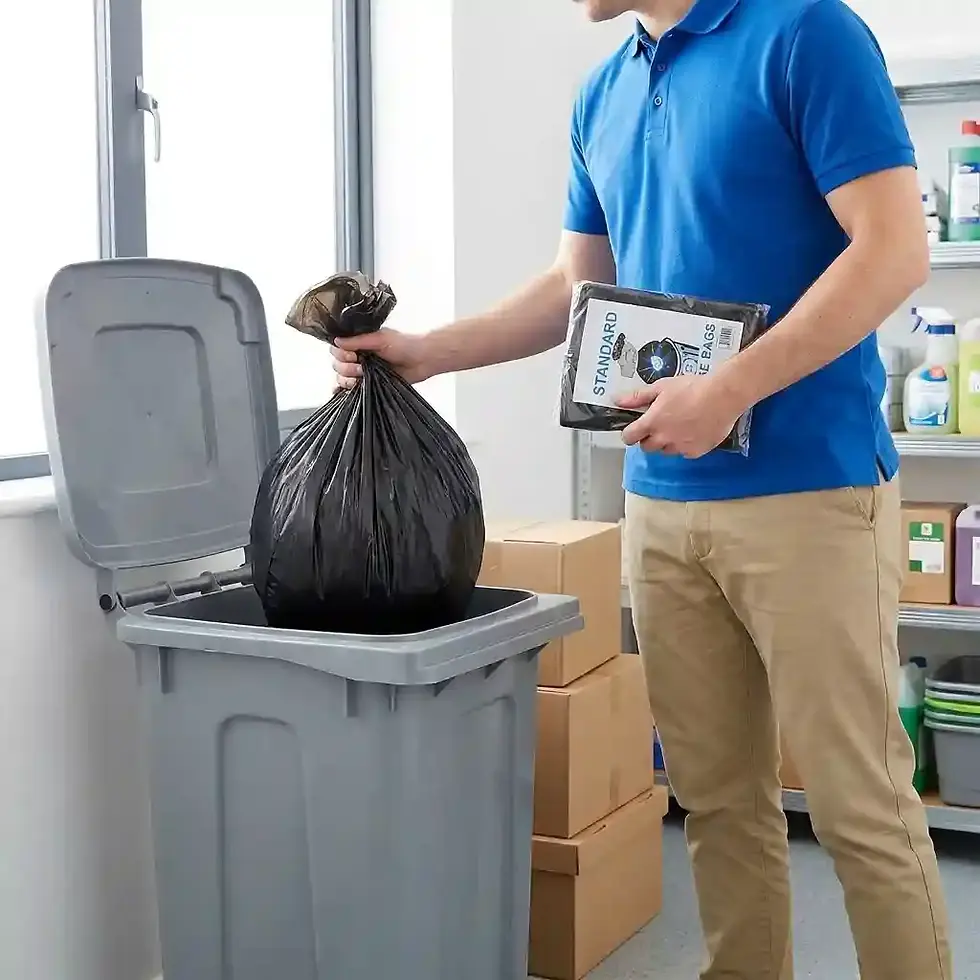 refuse bags pack of 20 standard and heavy duty for household and commercial waste disposal