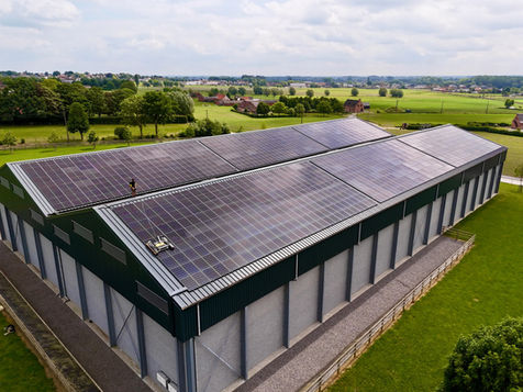 Deinze Oost-Vlaanderen 738 zonnepanelen. 