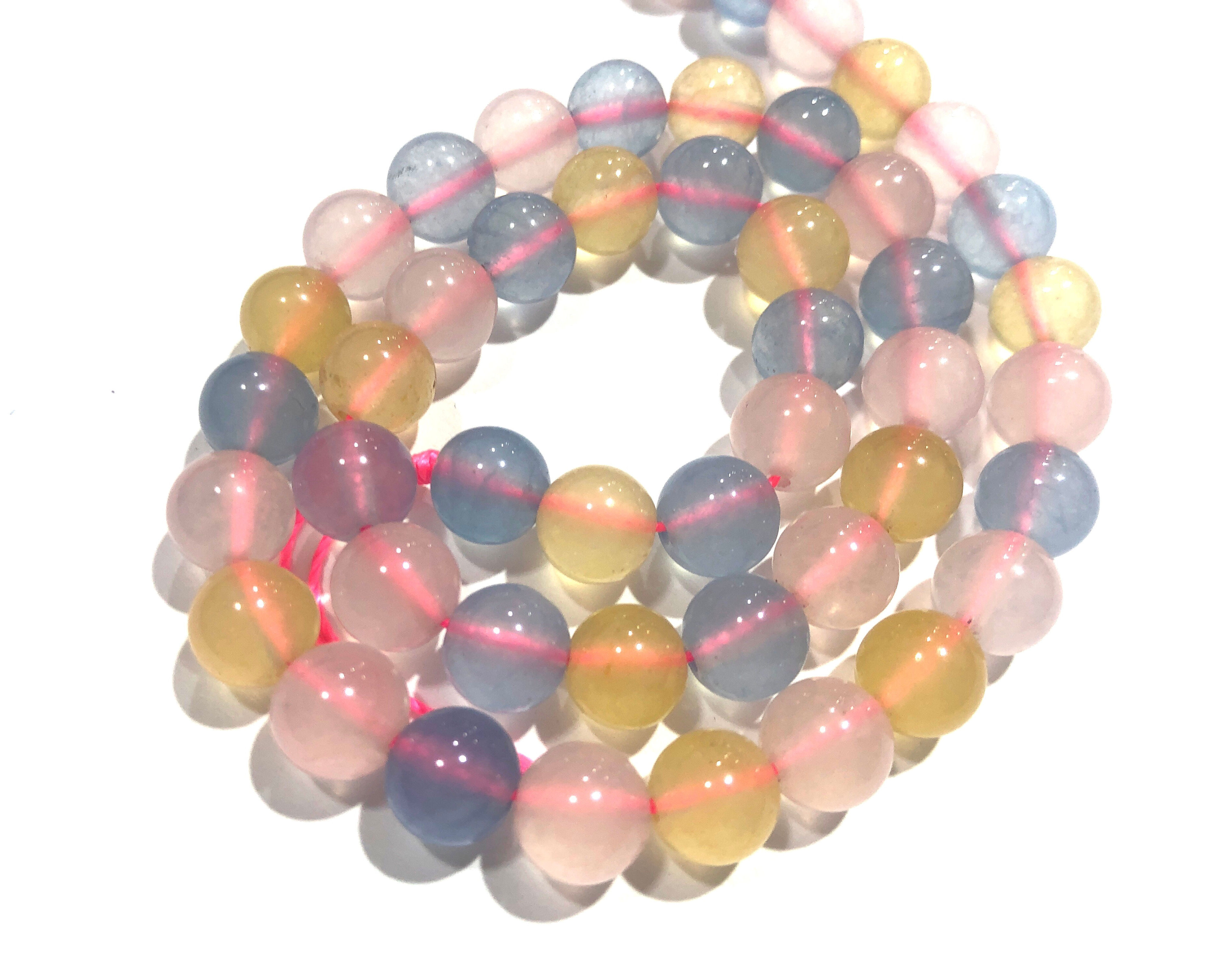 Bille Morganite 8mm, corde de +-15”