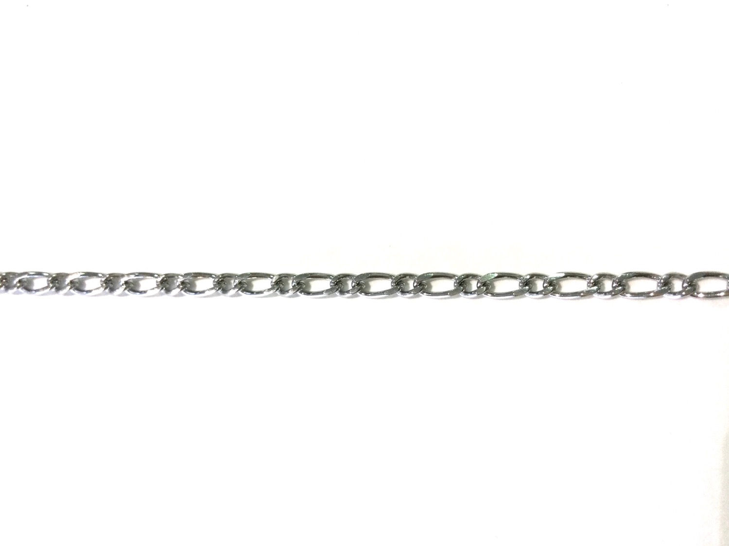 Acier inoxydable Chaine Figaro 1/1-3x4 et 3x6, 1m ou 5m