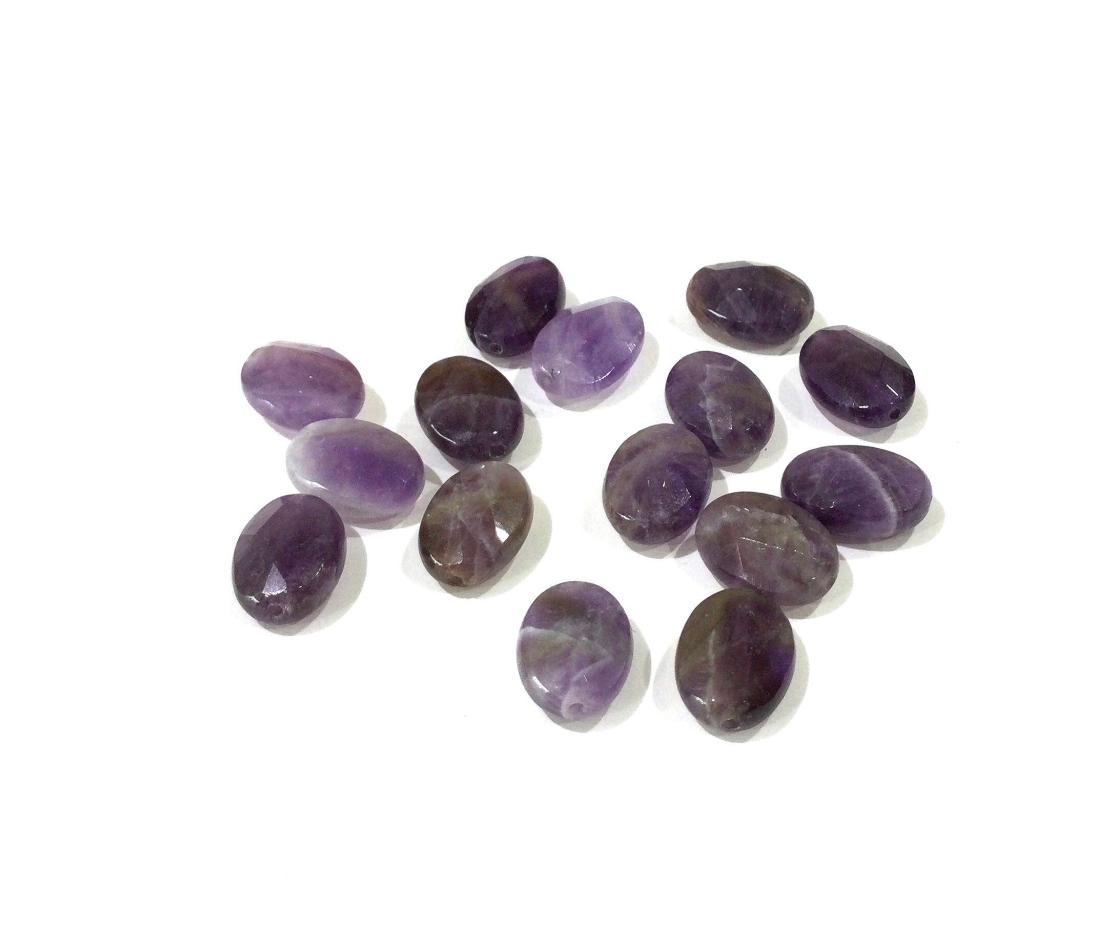 Bille Amethyste ovale 10x6mm, se vend par 1 ou 5 pièces.