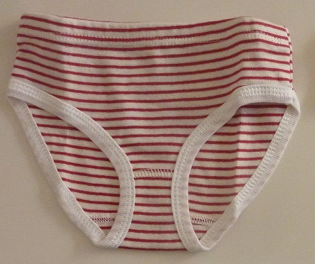 White W Slim Red Stripes White Trim Brief BE03-1214