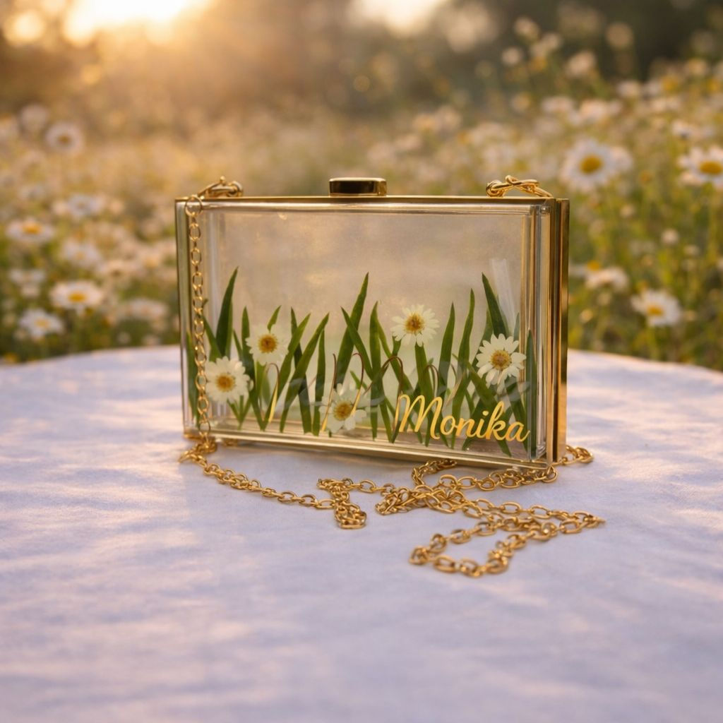 Whispering Daisy Clutch/Sling Bag