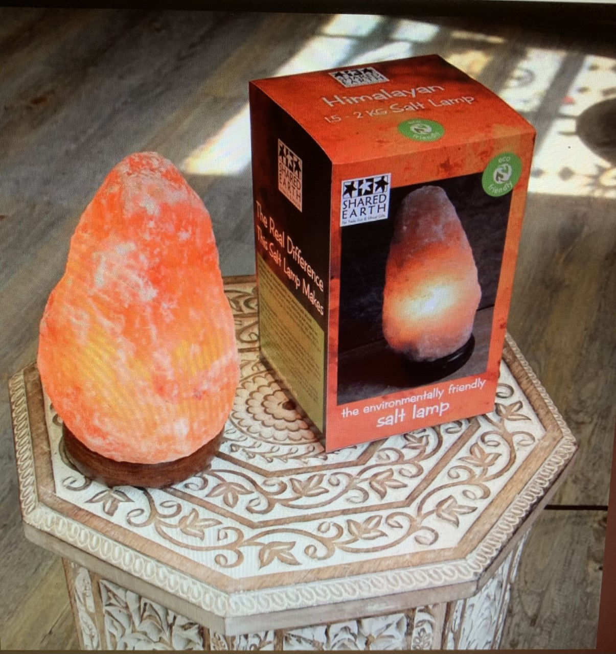 Himalayan salt lamp 1.5-2kg approx 18x10cm