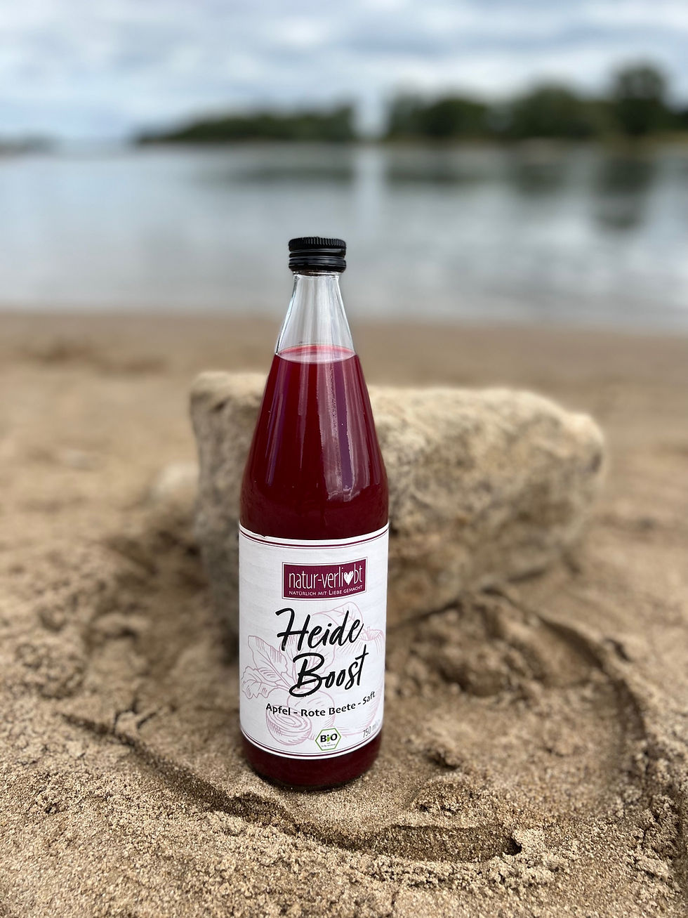 Miniaturbild: natur-verliebt_Heideboost_Rote-Beete-Saft_Vitamin C_Lueneburger Heide_Wildpark_Egestorf_BIO-Saft