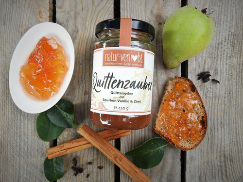 Quittenzauber -Quittengelee mit Vanille und Zimt | natur-verliebt