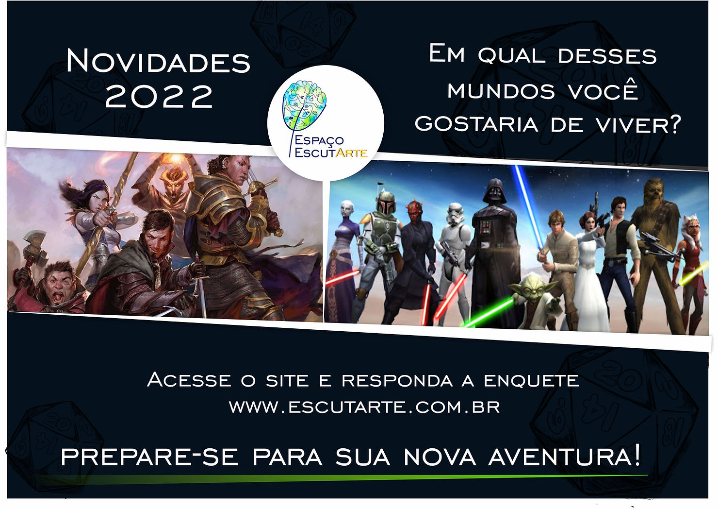 A aventura começa aqui, no RPG de mesa!