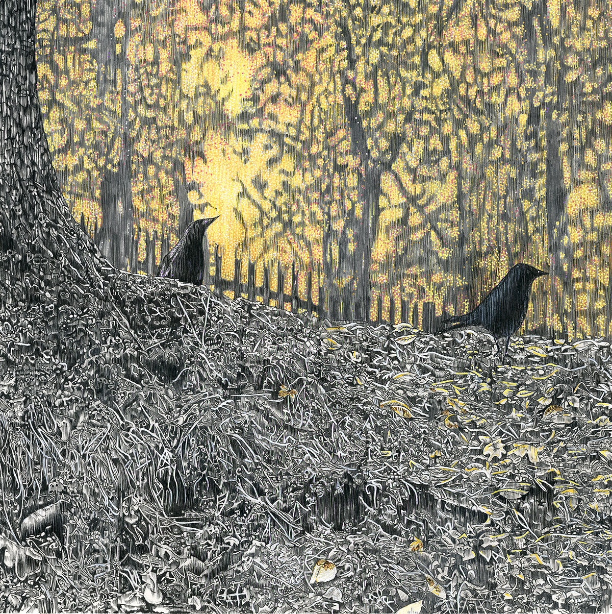 'The Forest's Gold' - Handfinished, signed giclee print