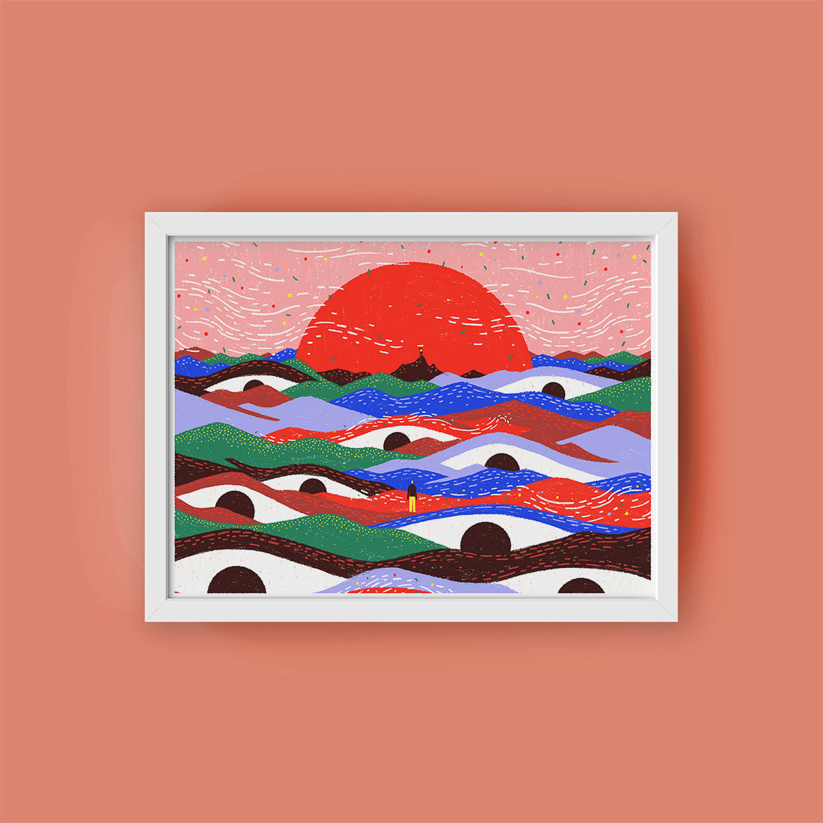 Sunrise Illustration Giclée Art Print