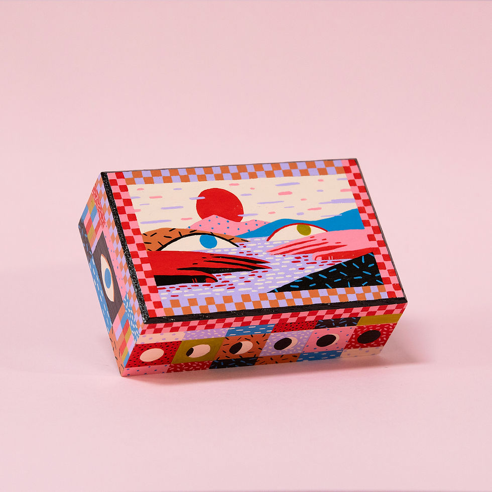 Thumbnail: Wooden Box #3 Rectangular Landscape