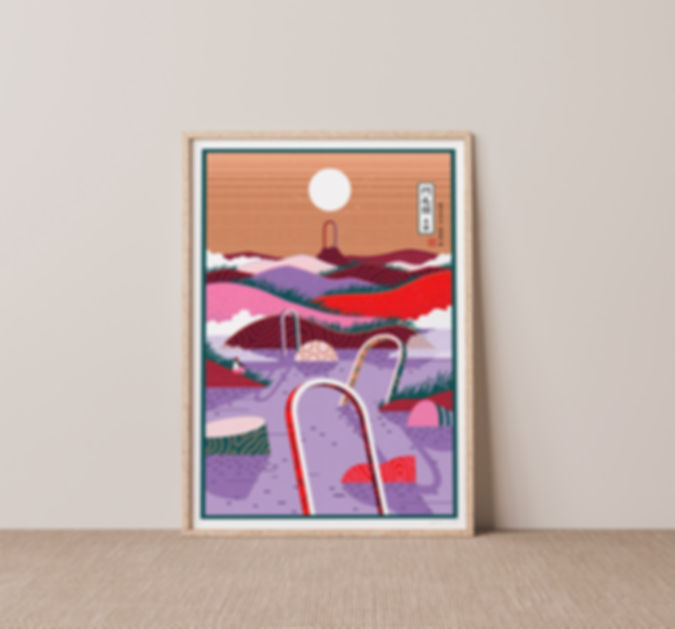 Between The Arches #3 Steps Illustration Giclée Art Print