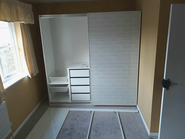 Ikea Pax Wardrobe With Sliding Doors A M Flat Pack