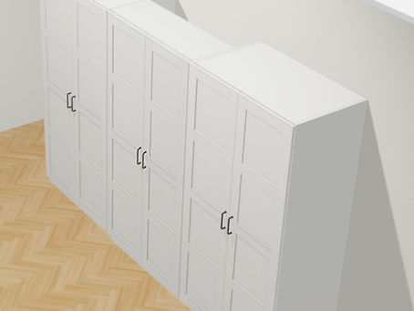 IKEA PAX wardrobes in small spaces: Smart fitted storage ideas for your home.