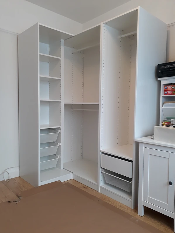 Fully Assembled Ikea Pax Corner Wardrobe
