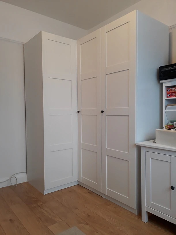 Fully Assembled Ikea Pax Corner Wardrobe