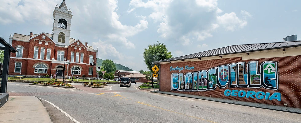 The square in Blairsville, GA