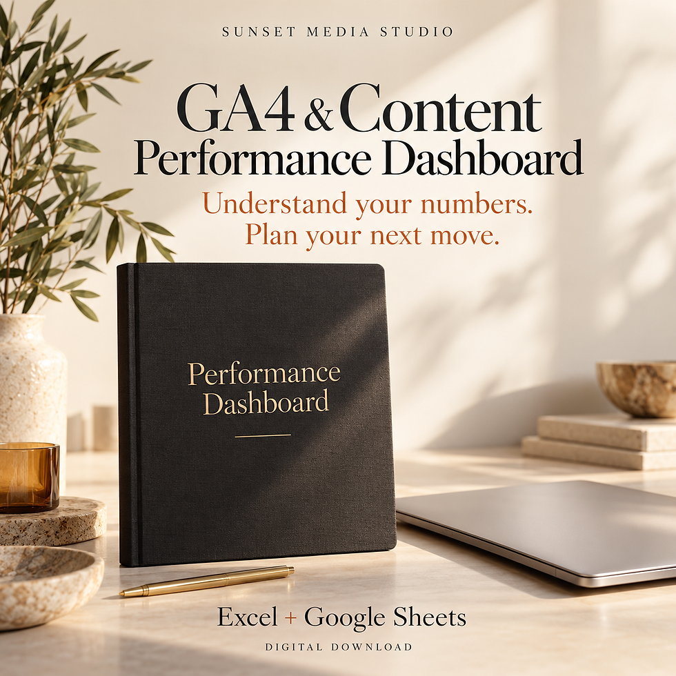 Thumbnail: GA4 & Content Performance Dashboard