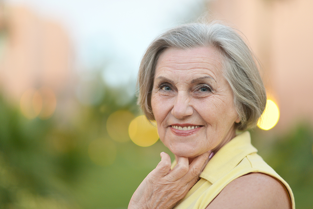 An elderly lady's portrait