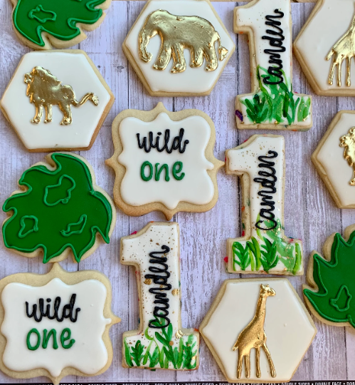 Wild One Royal Icing Cookies