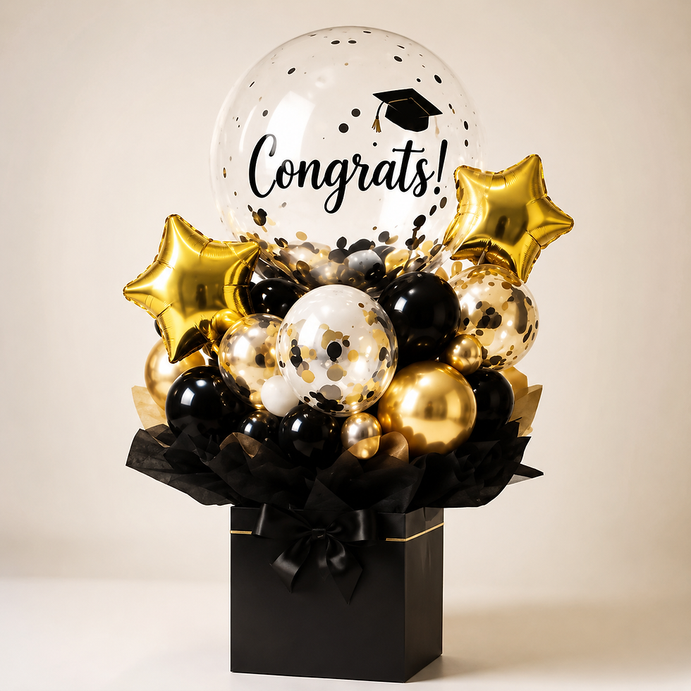 ¡Felicidades! (ramo de globos)