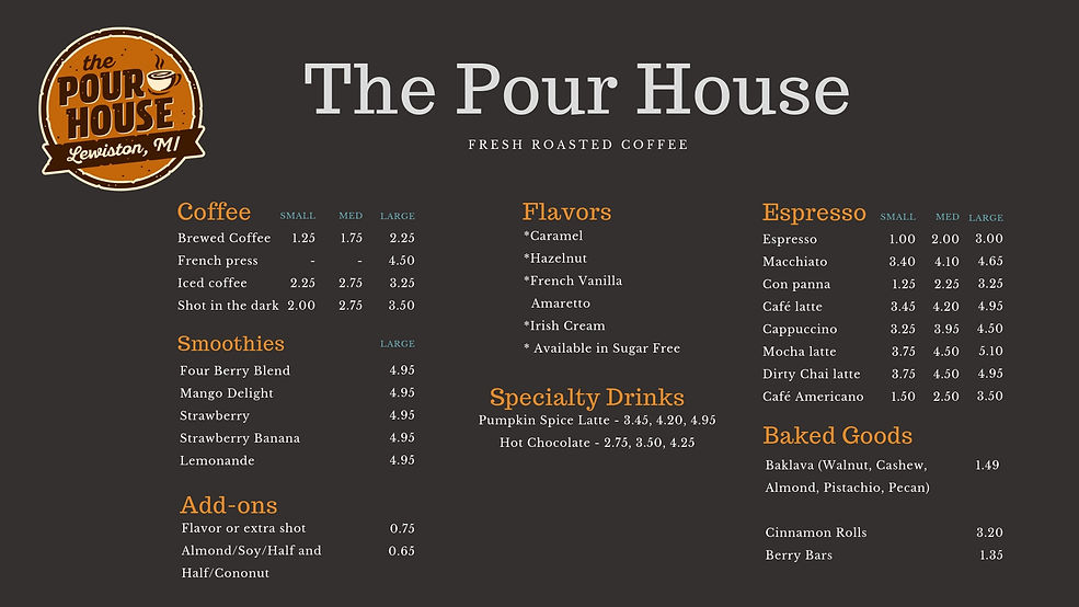 Copy of Dark Brown Cups Coffee Shop Menu