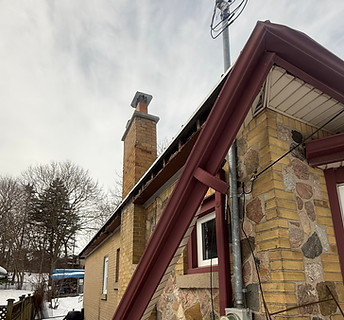 before images of soffit, fascia, eaves replacement in guelph ontario