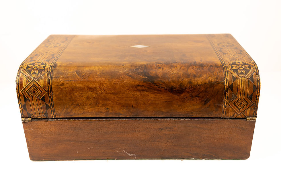 Thumbnail: 19th Century Lap Desk with Mother of Pearl Inlay