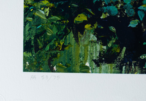 Impressionist Creek in Green and Blue - Joaquim Torrents