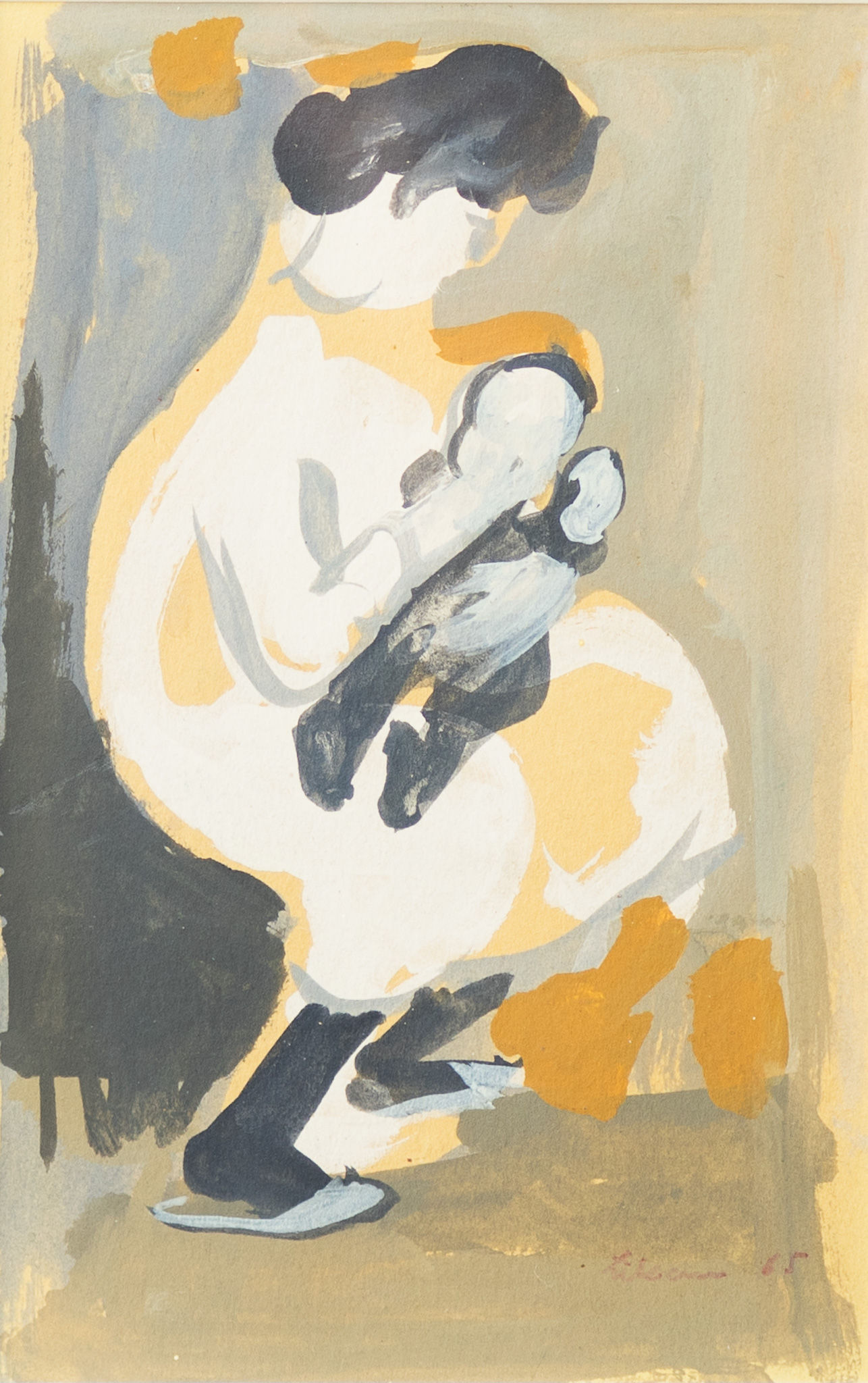 Mother Holding Child - Gustav Likan