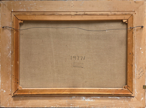 Winter Forest Scene with Creek