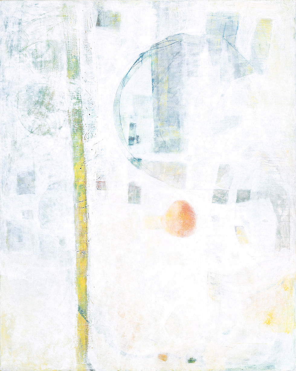 Thumbnail: Abstract with Shapes Veiled in White - Tom Reno