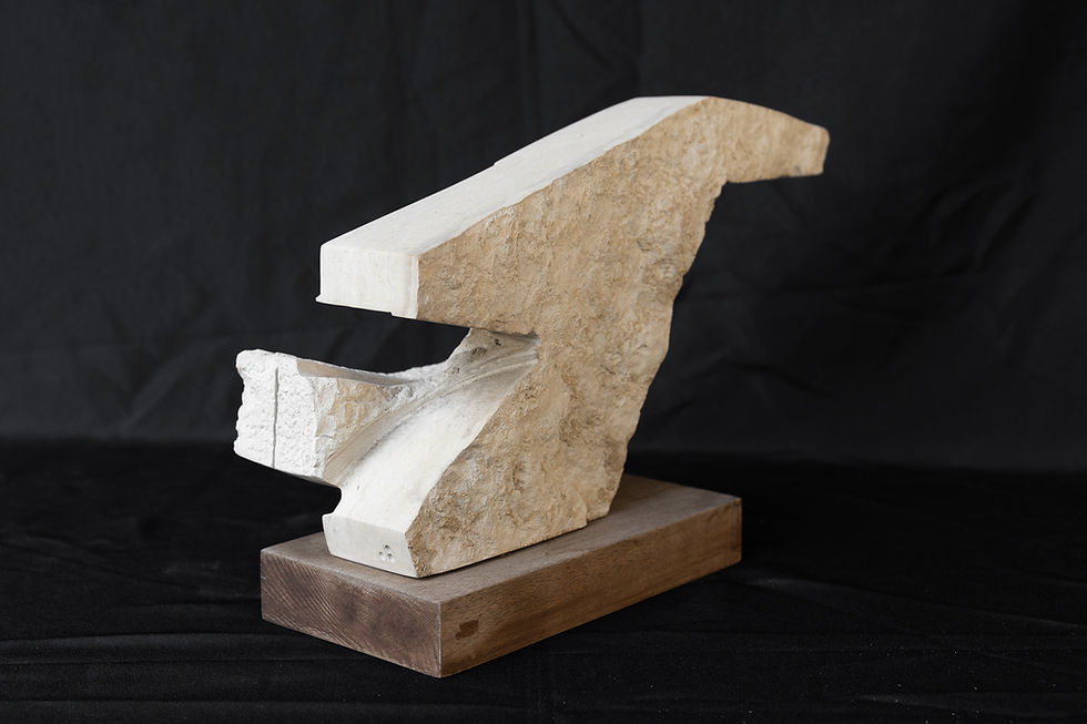 Thumbnail: Limestone Sculpture on Wood Stand - Duff Browne